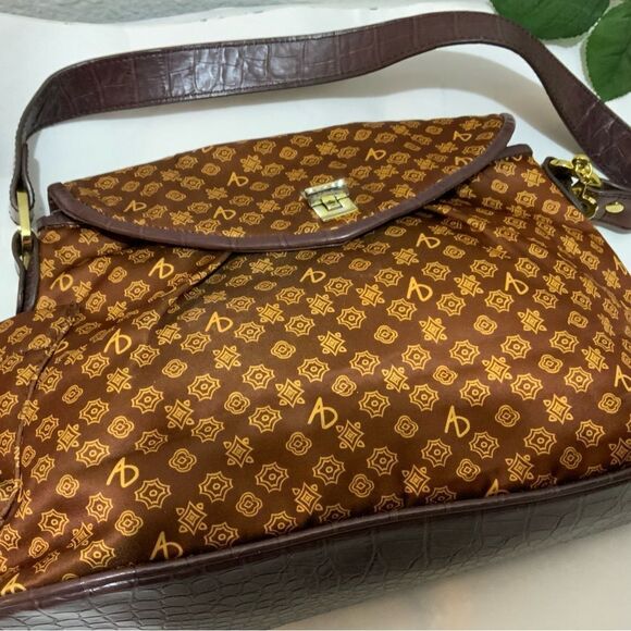 Alfred Durante Signature Design Exclusive Allover Design Sateen Bag NWOT - Picture 10 of 16